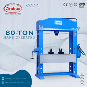 80 Tonne H-Type Hand Press - Omkar Machine Tools, Rajkot